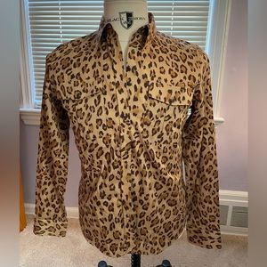 Ralph Lauren Large Leopard Print Button-up